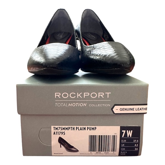 Rockport Total Motion TM75MMPTH Black Pump Size 7W - Picture 1 of 6